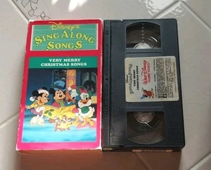 VHS Disneys Sing Along Songs Very Merry Christmas Songs 1st Edition RARE 1988 - Picture 1 of 3