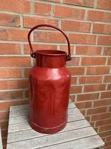 Alte große Milchkanne mit Henkel - Rot - Vintage - Schirmständer - Landhaus Deko - Bild 1 von 7