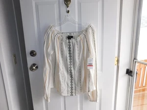 Karen Kane On Safari besticktes Bauerntop Neu mit Etikett Größe XS - Bild 1 von 3