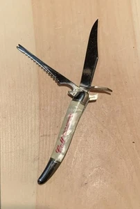 Vintage Imperial Prov RI USA Pearl Folding Pocket Fish Knife Can Bottle Opener - Picture 1 of 10