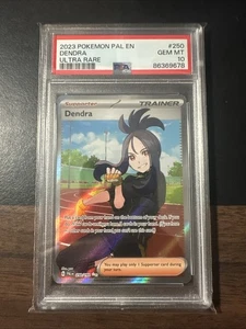 2023 POKEMON #250 DENDRA PSA 10 ENGLISH PALDEA EVOLVED ULTRA RARE HOLO GEM MINT - Picture 1 of 2