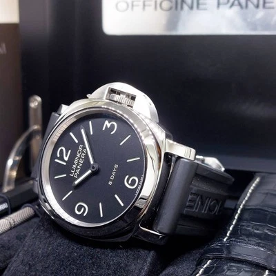 Panerai 44 mm esfera negra 8 días base luminor PAM560 PAM00560 (juego completo-2018) Foto 1 de 4
