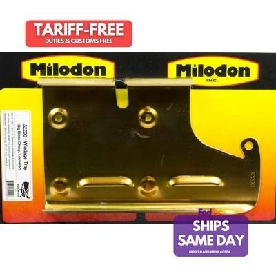 Milodon 32200, One Cadmium Steel Bbc Louvered Windage Tray Performance Parts - Image 1 of 4