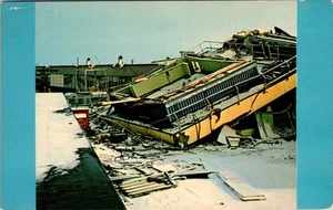 Devastation of Alaskan Earthquake Good Friday 1964 Alaska Postcard D924 - Picture 1 of 2