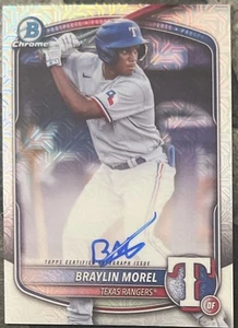 2025 Bowman Chrome BRAYLIN MOREL RC MEGA BOX MOJO AUTO - Imagen 1 de 2