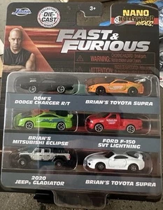 2025 Jada - Nano Hollywood Rides - Set of 2 - Fast & Furious 6 Packs - Picture 1 of 3
