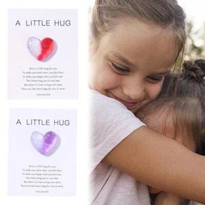 Heart Pocket Hug For Loved Ones Keepsake Gift Mini Hug Pocket 2024 Love S6E0 - Foto 1 di 21