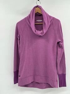 Athleta Sweatshirt Cowl Neck Women Small Purple Pullover Tranquility - Picture 1 of 9