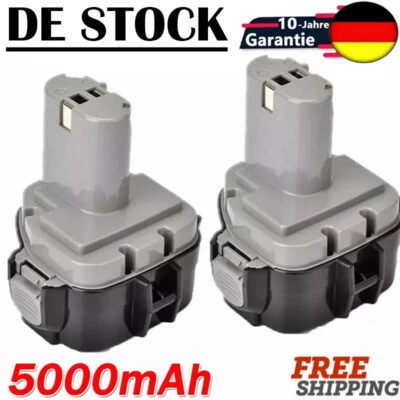 2x für Makita Akku 12V 5.0Ah PA12 1200 1220 1222 1233 1234 1235 192598 NI-MH DHL