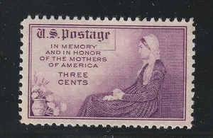 U.S. STAMP #737 --- 3c MOTHERS (ROTARY) - XF-SUPERB  - MINT - GRADED 95 - Picture 1 of 2