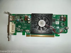 Dell ATI Radeon HD 3450 PCIe Graphics Card 256MB DVI HDMI SFF Low-Profile F343F - Picture 1 of 12