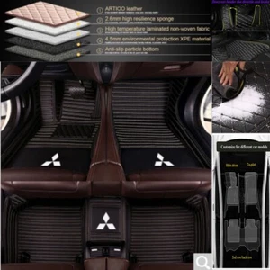 Custom For Mitsubishi All Models Car Floor Mats Luxury Waterproof Carpets Liners - Picture 1 of 19