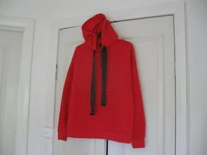 Ladies Sports Jumper With Hood Design Miss Valley Size Medium Red Polyester - Picture 1 of 12