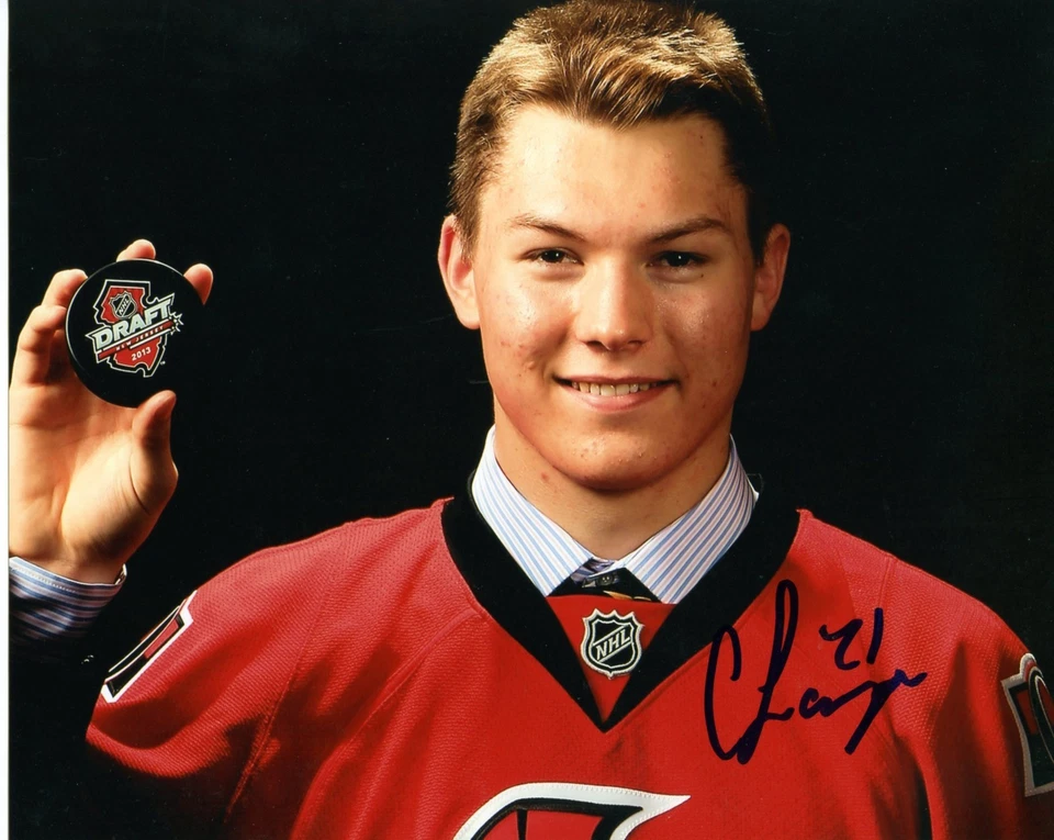 FOTO ASSINADA POR CURTIS LAZAR 8X10 OTTAWA SENATORS CERTIFICADO DE AUTENTICIDADE - Imagem 1 de 1