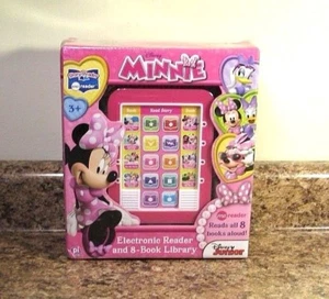Disney Minnie Mouse Story Reader Me Electronic Reader 8 Book Library NEW - Picture 1 of 4