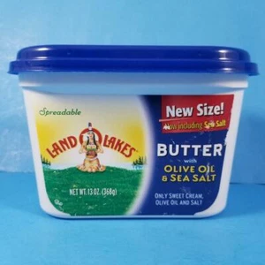 Land O Lakes Butter Tub Container Mia Body Older Retired Logo Blue Lid 13 oz #4 - Picture 1 of 6