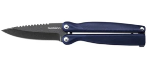SHIMANO Folding knife UF UB-202X Dark Navy Blade 90mm Full Length 205mm - Picture 1 of 11