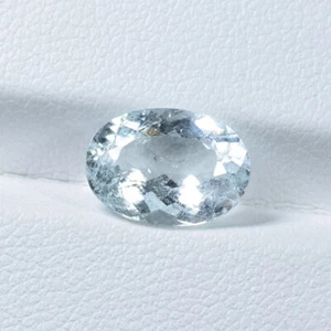 2.60 ct BEST GRADE LIGHT AQUA BLUE SADE / NATURAL AQUAMARINE Gem - Oval Video !! - Picture 1 of 2
