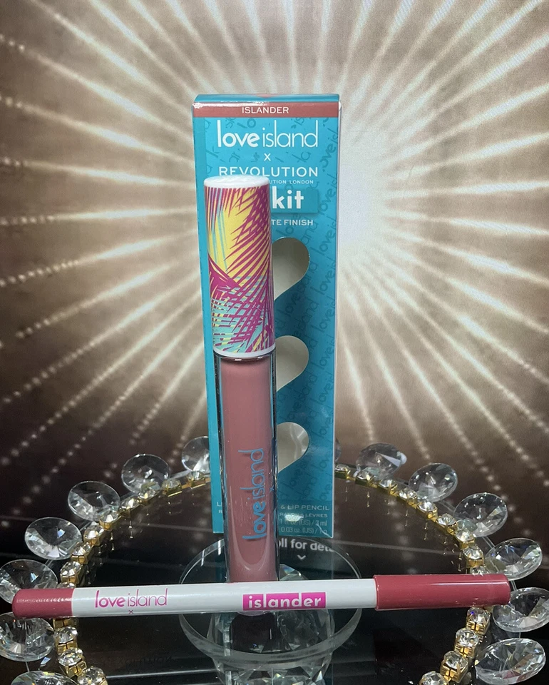 Makeup Revolution x Love Island 2PC Liquid Lipstick & Lip Pencil  Shade Islander - Image 1 of 1