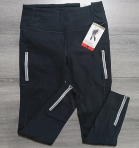 Mondetta Leggings Adult Medium Black High Waist Active Zipper Accent Womens - Picture 1 of 7