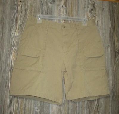 Gander MTN 男式棕褐色米色卡其色工装短裤棉质 40 码 Msre 40x8 — 第 1/4 张图片