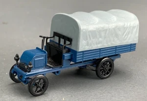 HO Scale Diecast Märklin 1903 Büssing Truck w/Tarp Blue HO3633 - Picture 1 of 6