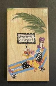Stamps Happen Dolly Mama’s Joey Inc Domestically Challenged Funny Stamp 80391 - Picture 1 of 8