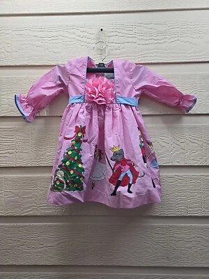 ELEANOR ROSE Baby Pink Ginger Nutcracker Dress Christmas Ballet Size 18M  - Image 1 of 4