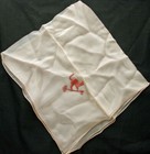 CAT CAY Bahamas Pink Embroidered Chiffon Scarf 50s