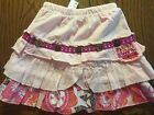 NWT Naartjie Skort Pink Muslin with Macaw Ruffle in Pearly Girls Size 3-6 Months