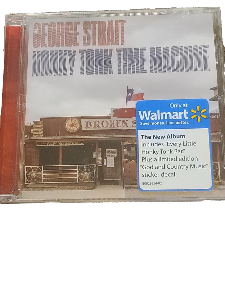 GEORGE STRAIT Honky Tonk Time Machine 2019 MCA CD Decal WALMART NEW SEALED Foto 1 de 4