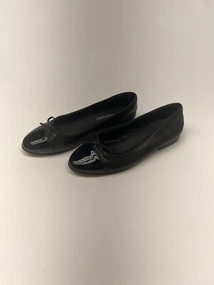 Jeffrey Campbell женщин Arabesque крышка носок балет черный кожаный плоский размер 5,5 - Изображение 1 из 4