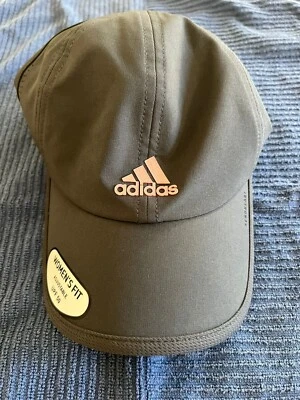 Adidas Women's Superlite II Hat Cap Black Reflective UPF 50 Adjustable GREY SIX - Image 1 of 4