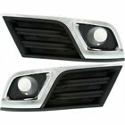 FOR CHEVROLET TRAVERSE 2013 2014 2015 FOG LAMP COVER W/HOLE W/CHR RIGHT+LEFT