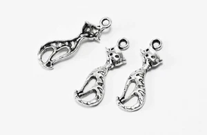 Colgante Gato 25x8mm 10 Piezas Gatito Colgante Metal, A-138 - Imagen 1 de 1
