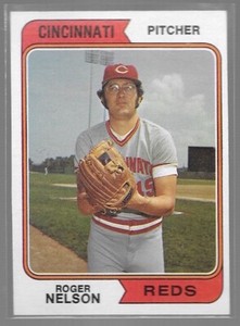 1974 TOPPS ROGER NELSON #491 NRMT