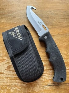 Gerber Gator 650 Lockback Folding Knife with Gut Hook and Sheath - USA - Picture 1 of 14
