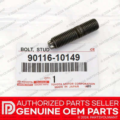 GENUINE Toyota Lexus OEM Manifold Exhaust Stud Bolt 90116-10149 / 9011610149 - Image 1 of 3