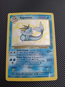 Vaporeon 12/64 - Pokemon TCG Jungle Unlimited Holo Vintage WOTC MP/Creased - Bild 1 von 3