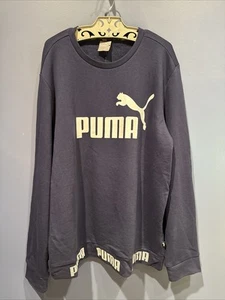 Adult Large Puma Sweatshirt, Pullover Navy White Logo, NWT - Picture 1 of 6