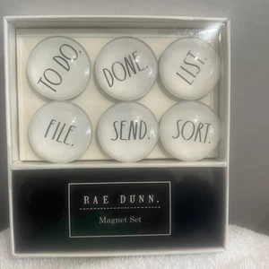 Rae Dunn TO DO Magnet Set Glaskuppeln Datei Sortieren Senden Liste Fertig Büro Geschenk - Bild 1 von 5