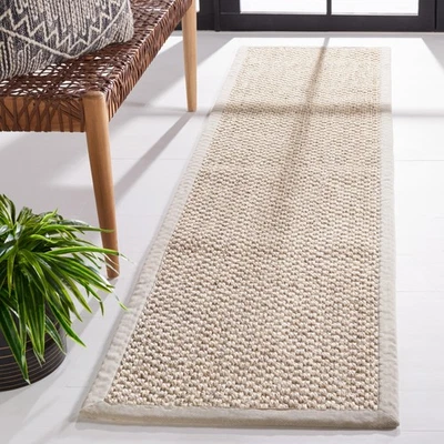 Natural Fiber Collection Runner Rug - 2' x 6', Marble, Sisal, Woven Design wi... - Image 1 of 4