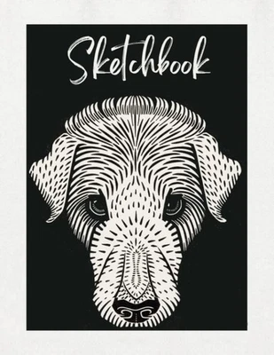Sketchbook: Dog'S Head Cover, 120 Pages Unlined Drawing Notebook, 8.5X11 Large S - Image 1 of 2