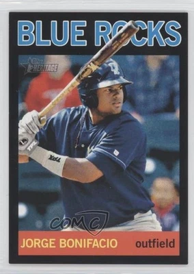 2013 Topps Heritage Minor League Edition Black /96 Jorge Bonifacio #177 - Image 1 of 2