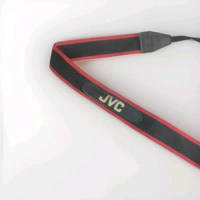 Original JVC Camcorder Camera Shoulder Carry Strap Retro Vintage Red & Black - Image 1 of 4
