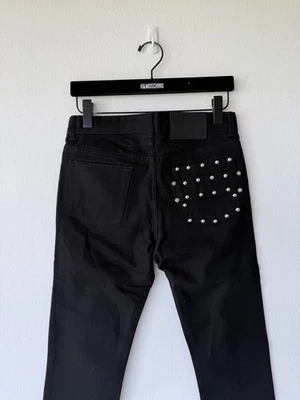 Nuevo Givenchy Hombre Vaqueros Vaqueros Negro Bolsillo Tachuela 29 Foto 1 de 4