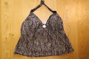 PARTE SUPERIOR TANKINI TALLA 46 (20W) MARRÓN ESTAMPADO ESPUMA MERONA - Imagen 1 de 2