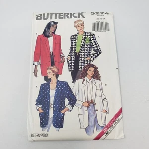Butterick Sewing Pattern 5274 Women 20-24 Oversized Boyfriend Boxy Jacket Blazer - Picture 1 of 4