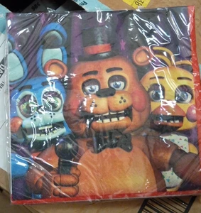 Five Nights at Freddy's Napkins 2 ply, 16 napkins in the package 6.5 inches squa - Picture 1 of 4