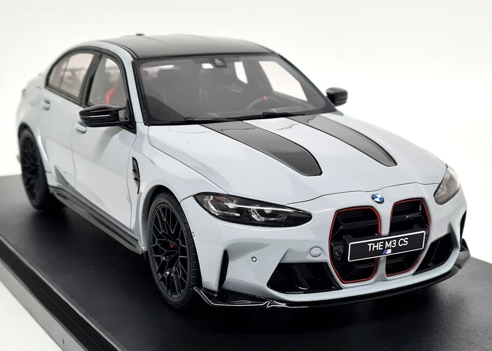 BMW M3 CS M Sedan G80 2024 Brooklyn Gray / Black Wheels GT510 1 18 GT-SPIRIT